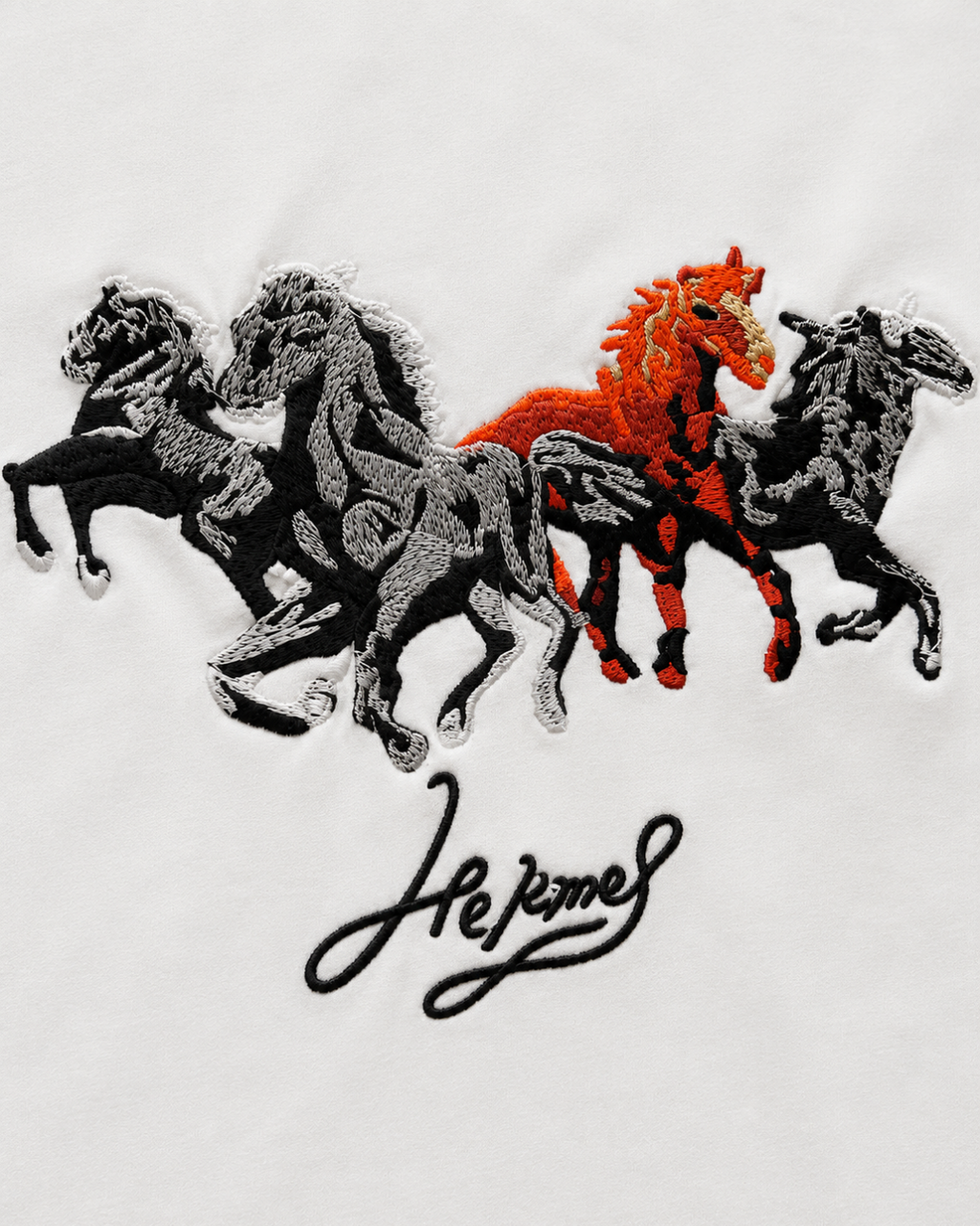 Hermès Horse Embroidery T-Shirt
