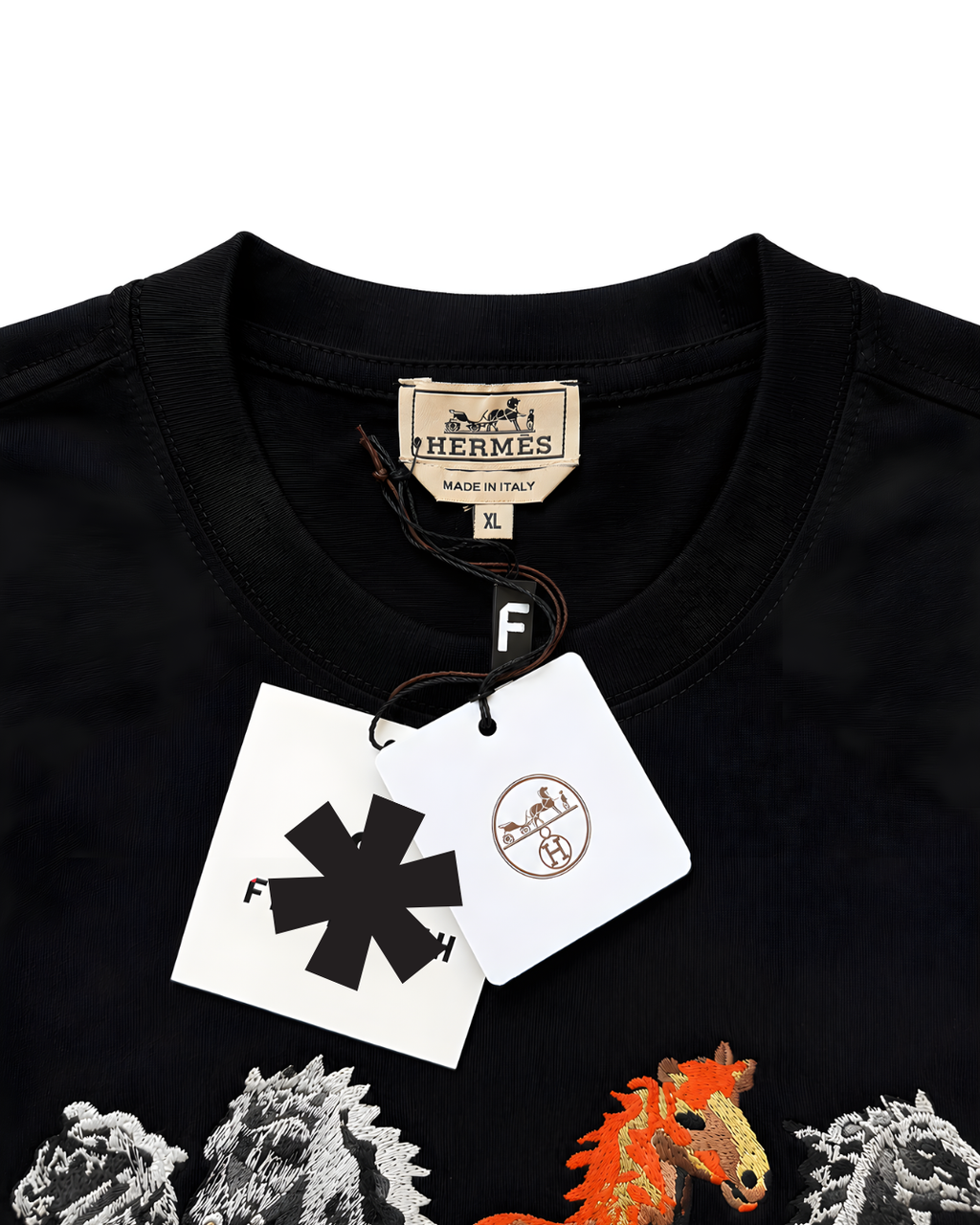 Hermès Horse Embroidery T-Shirt
